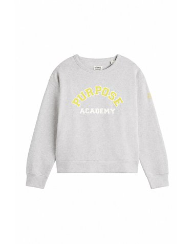 에코알프 레귤러핏 프린트 라운드넥 맨투맨 MCWGASTPURPO0846W26 LIGHT-GREY-MELANGE