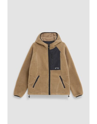 블루바나나 트레킹 플리스 후드 집업 AW26MG042FPHOR04 CAMEL