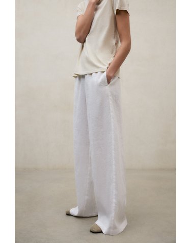 에코알프 릴렉스핏 린넨 와이드 팬츠 MCWGAPAMOSSI0710S26 WHITE