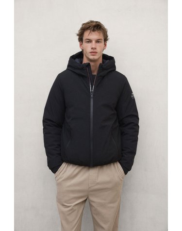 에코알프 후드 레귤러핏 경량 패딩 자켓 MCMGAJKCARTE0774W26 BLACK