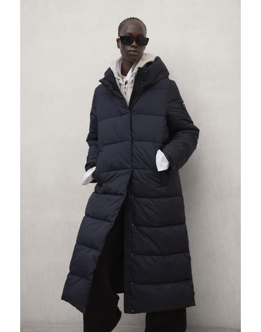 에코알프 릴렉스핏 후드 롱 패딩 코트 MCWGAJKADRIA0987W26 NAVY-BLACK