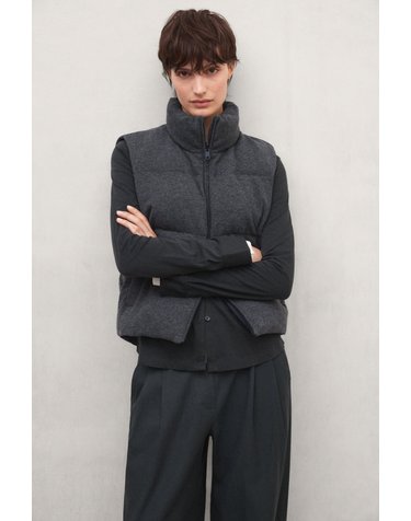 에코알프 양면 하이브리드 패딩 베스트 MCWGAHYSINT00642W26 DARK-GREY-MELANGE