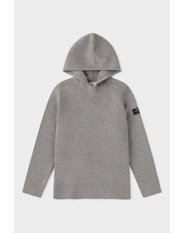 에코알프 레귤러핏 후드 긴팔 니트 스웨터 MCMGAKNMUGGA0632W26 LIGHT-GREY-MELANGE