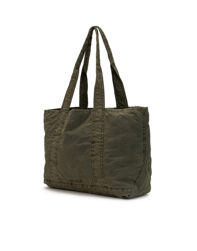 블루 바나나 에코알프 워시드 경량 폴더블 토트백 MCWACSOIPAT0072S25 KHAKI 카키 착용컷