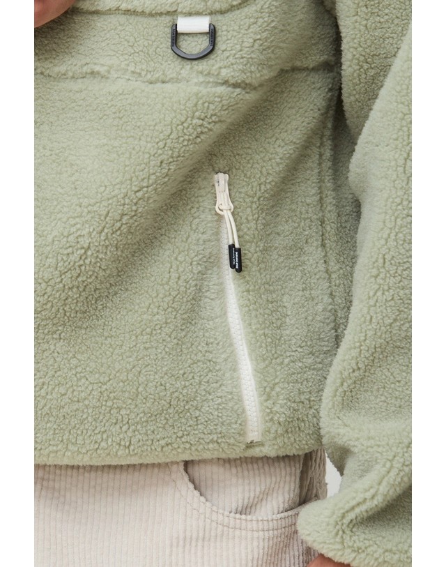 블루 바나나 블루바나나 플리스 집업 트레킹 자켓 AW26MG014FPJGR17 SAGE 카키 착용컷