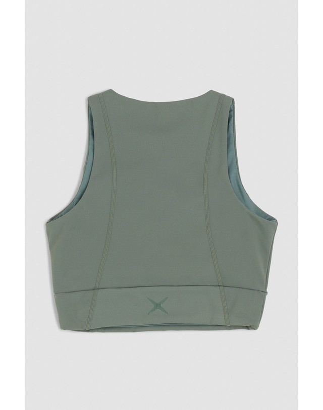 블루 바나나 블루바나나 워시드 액티브 스포츠 크롭 탑 SS26WG032WAEGR06 OLIVE GREEN 카키 착용컷