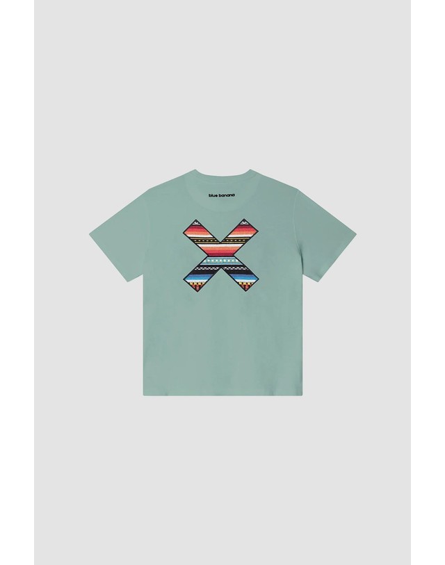 블루 바나나 블루바나나 레귤러핏 라운드넥 반팔 티셔츠 BB-C-CLA-TEE-MINT MINT 밝은연두 착용컷