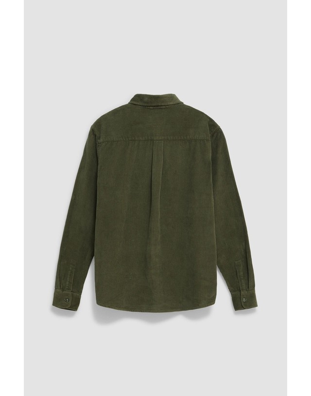 블루 바나나 블루바나나 루즈핏 코듀로이 포켓 오버셔츠 AW26MG010RIVGR06 OLIVE GREEN 카키 착용컷