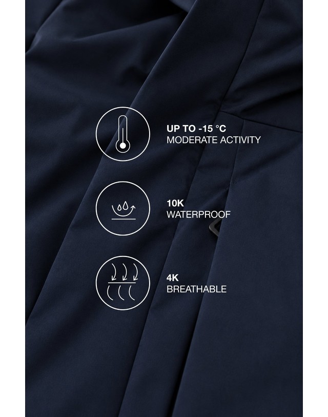 블루 바나나 에코알프 후드 방수 롱 패딩 코트 MCMGAJKNANJ00192W26 DEEP-NAVY 네이비 착용컷