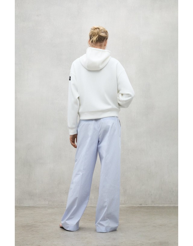 블루 바나나 에코알프 루즈핏 집업 후드 스웨트셔츠 MCWGASTARICA0390S25 OFF WHITE 아이보리 착용컷