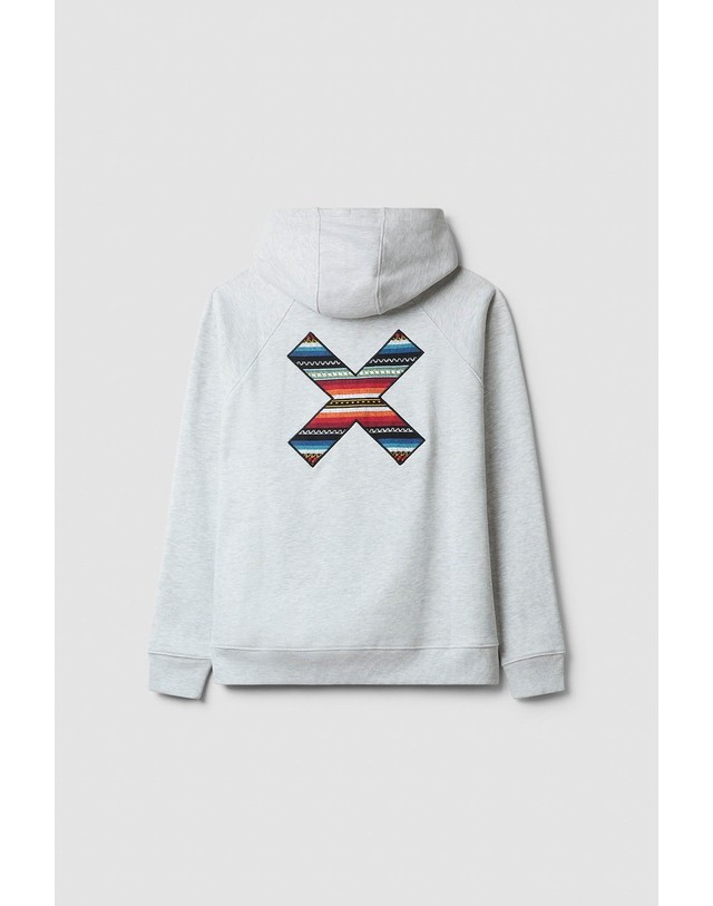 블루 바나나 블루바나나 레귤러핏 후드 스웨트셔츠 SS25UG016CLAGY07 LIGHT GREY MELANGE 그레이 착용컷
