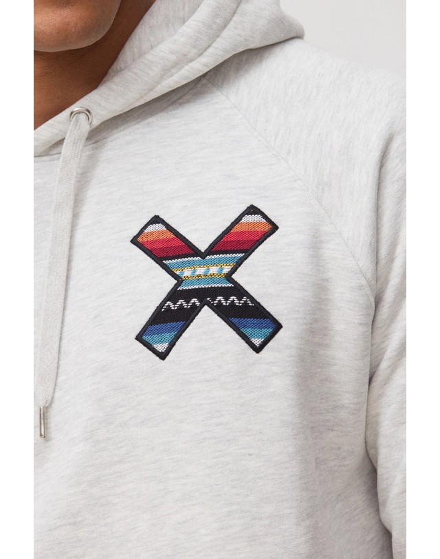 블루 바나나 블루바나나 레귤러핏 후드 스웨트셔츠 SS25UG016CLAGY07 LIGHT GREY MELANGE 그레이 착용컷