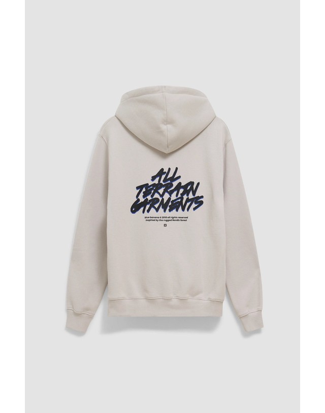 블루 바나나 블루바나나 레귤러핏 프린트 후디 AW26UG016HKRGY06 LIGHT GREY 그레이 착용컷