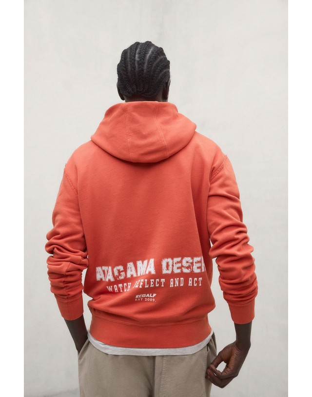 블루 바나나 에코알프 릴렉스핏 포켓 후드 스웨트셔츠 MCMGASTPATES0833W26 BURNEDORANGE 오렌지 착용컷