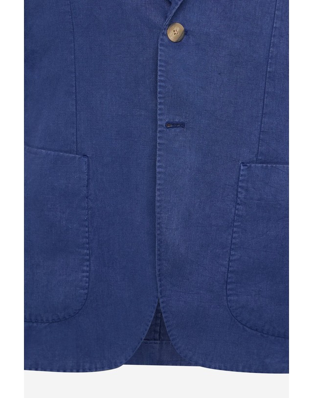 블루 바나나 에코알프 헴프 싱글 캐주얼 블레이저 MCMGAJKRAMA00222S26 BLUEINDIGO 착용컷