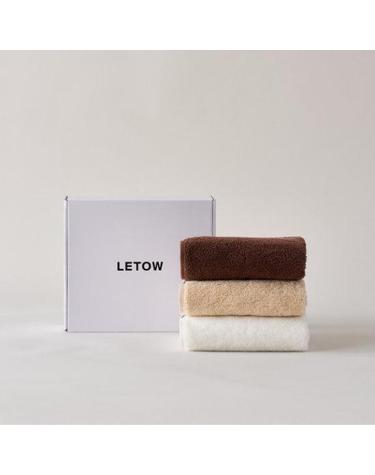 [르토우]더코어40수 210g 페이스타월 GIFT SET 화이트 베이지 브라운