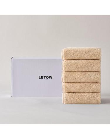 [르토우] 더코어40수 210g 페이스타월 듄베이지 GIFT 5P