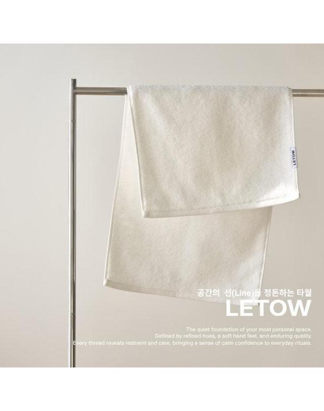 르토우 [르토우] 더코어40수 210g 페이스타월 앱솔루트화이트 GIFT 5P 착용컷
