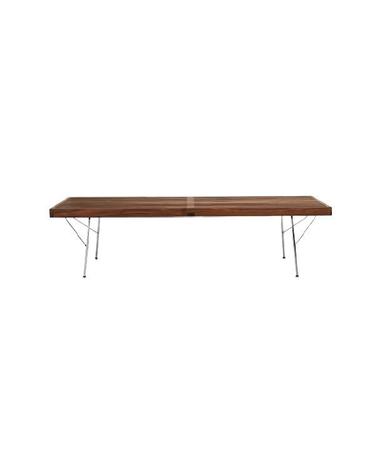 허먼밀러 넬슨 플랫폼 벤치 (60인치) 에보나이즈드 우드 베이스 월넛 슬랫 Nelson Platform Bench (60in)