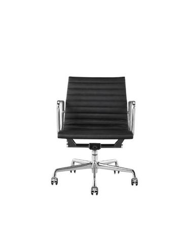 허먼밀러 임스 알루미늄 그룹 매니지먼트 체어 Prone Leather - Obsidian (검정) Eames Aluminum Group Management Chair
