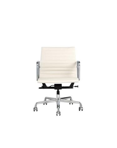 허먼밀러 임스 알루미늄 그룹 매니지먼트 체어 Prone Leather - lotus (크림 화이트) Eames Aluminum Group Management Chair