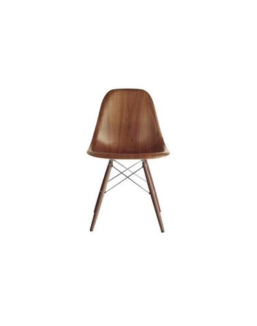 허먼밀러 임스 몰디드 플라스틱 사이드 체어 (다웰 베이스) 브릭레드셸 월넛 다웰 베이스 Eames Molded Plastic Side Chair - Dowel Base