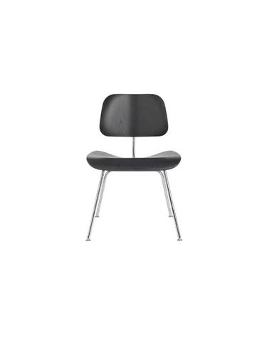 허먼밀러 임스 몰디드 플라이우드 다이닝 체어 (메탈 베이스) 에보니 크롬 메탈 베이스 Eames Molded Plywood Dining Chair - Metal Base
