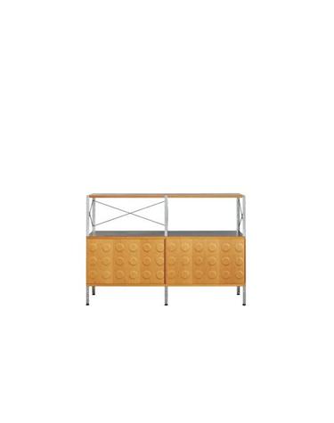허먼밀러 임스 스토리지 유닛 (2단 2열 도어) 아연도금 프레임 내추럴(NC) Eames Storage Unit (2H x 2W doors)