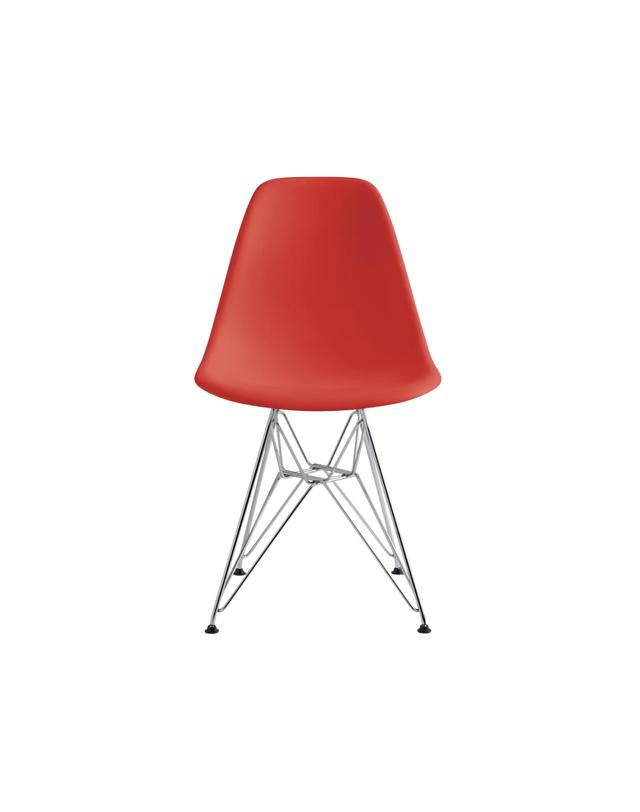 허먼밀러 허먼밀러 임스 몰디드 플라스틱 사이드 체어 -와이어 베이스 화이트 (에펠) Eames Molded Plastic Side Chair - Wire Base 착용컷