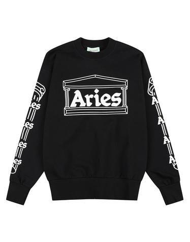 [ARIES] 에리즈 Column 스웨트셔츠 블랙 / AED4MT0002BK