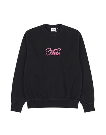 [ARTE] 아르테 Logo 크루넥 스웨트셔츠 블랙 / A14CMT0003BK