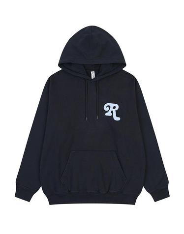 [RECEPTION] 리셉션 ICON COTTON BRUSH FLEECE 후디 다크 네이비 / RN4CHD0002NV