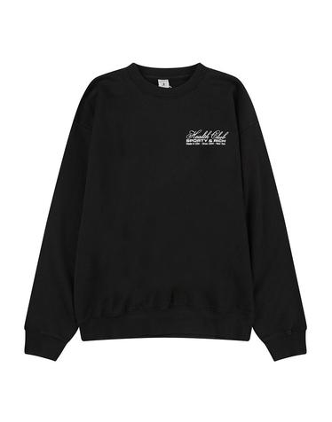[Sporty & Rich] 스포티앤리치 MADE IN USA 크루넥 블랙 / SRD4MT0204BK