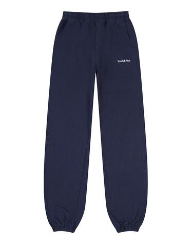 [Sporty Rich] 스포티앤리치 세리프 로고 스웨트팬츠 네이비 / SRD4BP0006NV