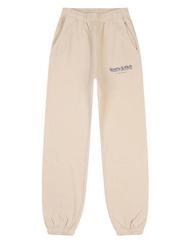 [Sporty Rich] 스포티앤리치 클럽 스웨트팬츠 아이보리 / SRD4BP0209IV