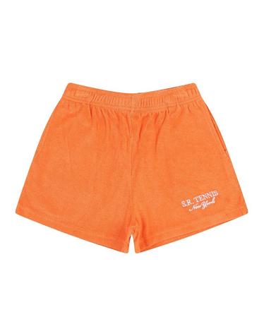 [Sporty & Rich] 스포티앤리치 SR 스포츠 테리 쇼츠 오렌지 / SRD1SP0004OR