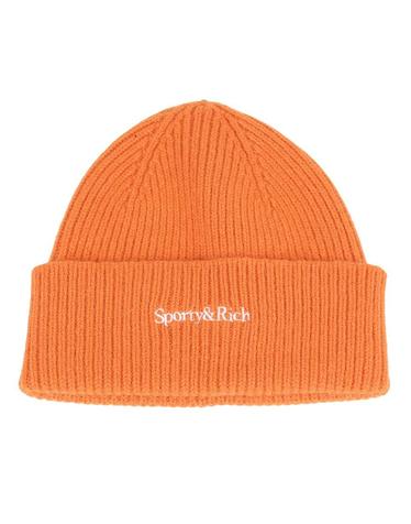 [Sporty Rich] 스포티앤리치 세리프 로고 비니 카멜 / SRD4HT0010CM