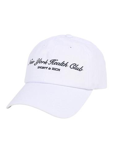 [Sporty Rich] 스포티앤리치 NY 헬스 클럽 햇 화이트 / SRD4HT0202WH