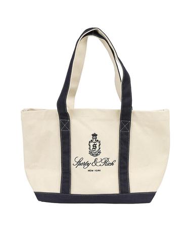 [Sporty Rich] 스포티앤리치 VENDOME 투톤 토트백 아이보리 / SRD4HB0206IV