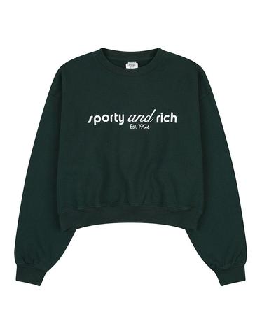 [Sporty Rich] 스포티앤리치 탱크 크롭 크루넥 그린 / SRD5MT0022GN
