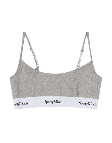 [Sporty Rich] 스포티앤리치 세리프 로고 브라렛 그레이 / SRD5TP0001GR