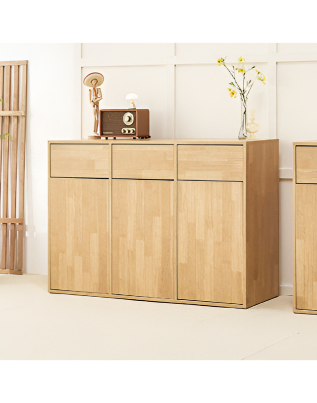 가구본 이븐 휴지통 분리수거장 탕비실 커피머신 받침대 1152x400x800mm, 3단 착용컷