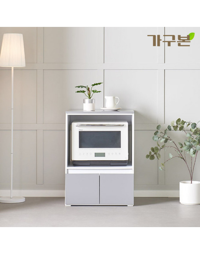 가구본 체코 수납형 광파렌지대 600 레인지장 전자렌지밥솥수납장 착용컷