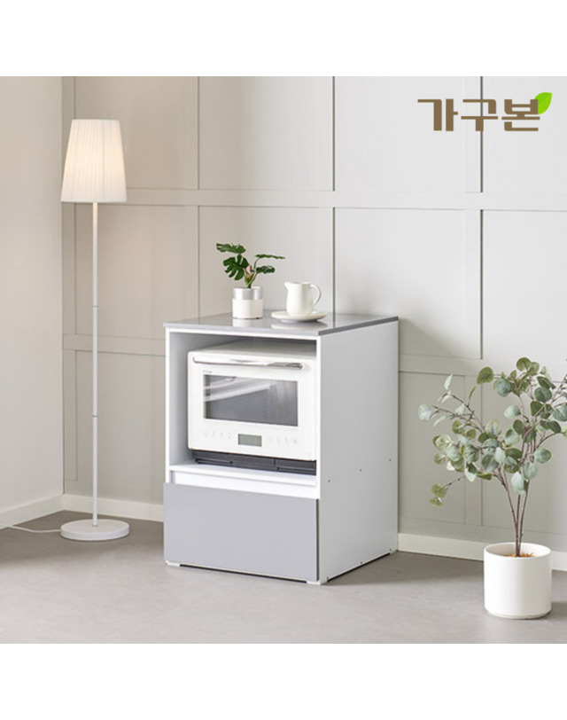 가구본 체코 서랍형 광파렌지대 600 레인지장 전자렌지밥솥수납장 착용컷