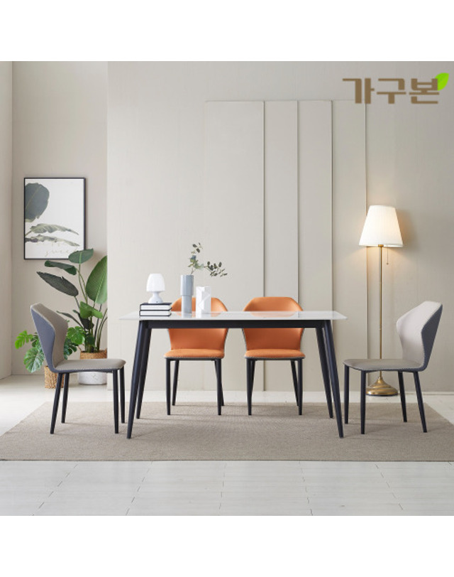 가구본 가구본 루시 2인 4인 6인 포세린 식탁 착용컷