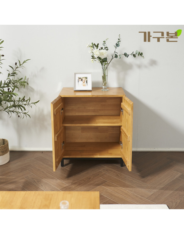 가구본 고무나무 원목 거실장 600 1200 1800 착용컷