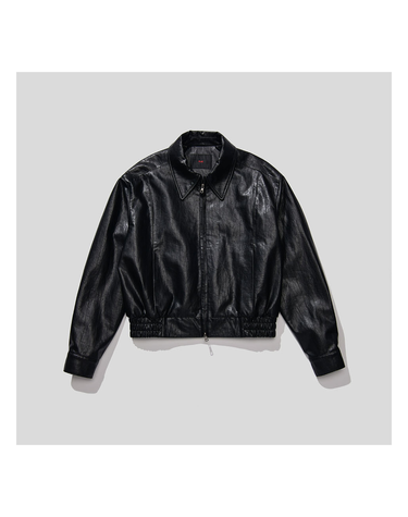 플랙 (PLAC) x 깡스타일리스트 22FW 남성 의류 비건 레더 재킷 블랙 (PWTT3JKL80MOBK)
