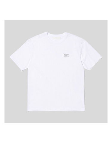 플랙 (PLAC) 22FW 남성 의류 051 더 블랙 로고 반팔 티셔츠 화이트 (PWTT3RSL61MWHT)
