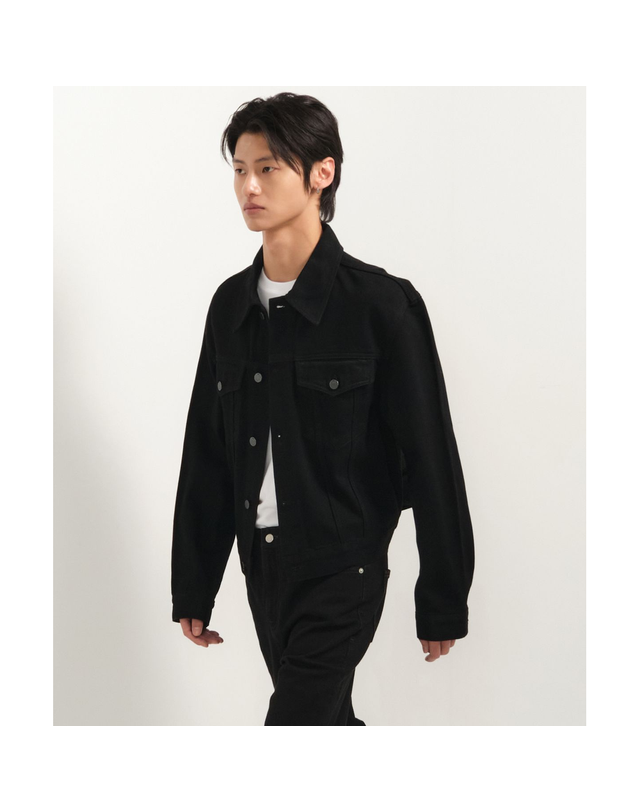 플랙 플랙 (PLAC) 22FW 남성 의류 셋업 자켓 P051 블랙 (PJTT5JKP051DB0) 착용컷
