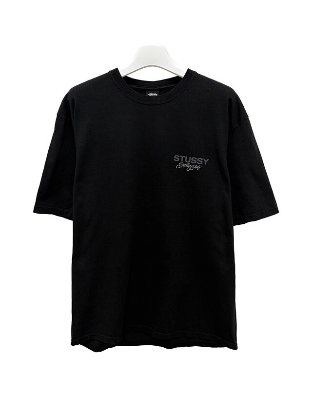 스투시 [명품] 26SS 스투시 SURF CLUB 서프 클럽 피그먼트 다이드 반팔티 블랙 1905110 0001 네이비 착용컷